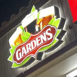 Gardens Bar and Grill sign